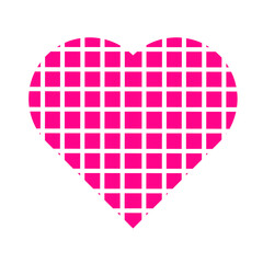 pink heart isolated