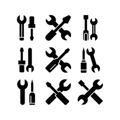 tools icon or logo isolated sign symbol vector illustration - high quality black style vector icons
