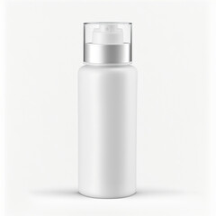 Blank cosmetic dispenser bottle isolated