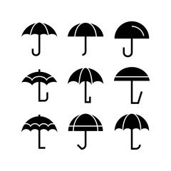 Fototapeta na wymiar umbrella icon or logo isolated sign symbol vector illustration - high quality black style vector icons 