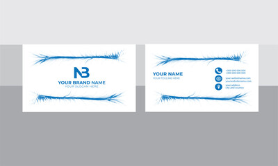 Fototapeta na wymiar modern white color business card design