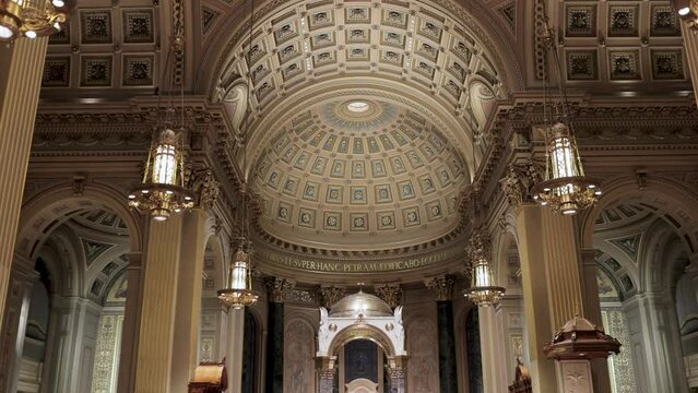 Incredible Interior of Cathedral Basilica in Philadelphia, PA