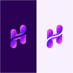 Awesome Abstract Letter H Premium Logo Vector