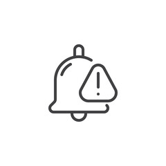 Warning notice line icon