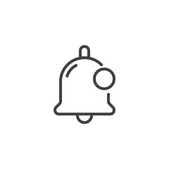 New notice bell line icon