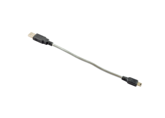 USB to micro USB converter or adopter on white background