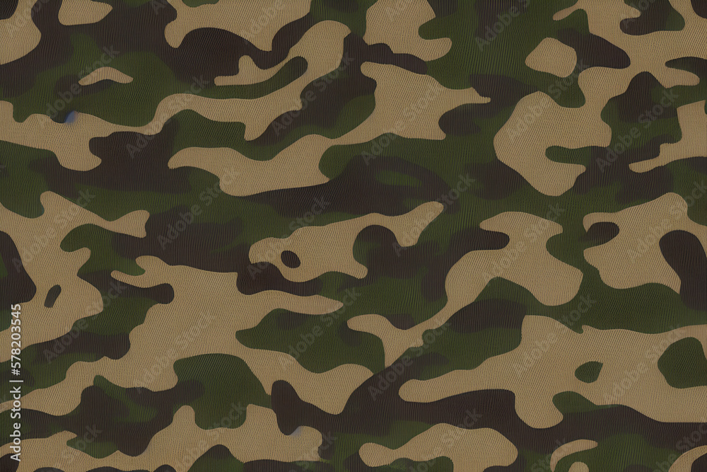 Wall mural camouflage pattern