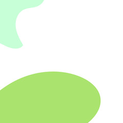 Green Abstract Shapes Decor Background 