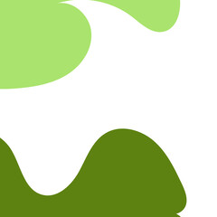 Fototapeta premium Green Abstract Shapes Decor Background 