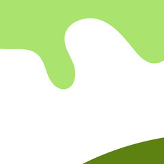 Green Abstract Shapes Decor Background 