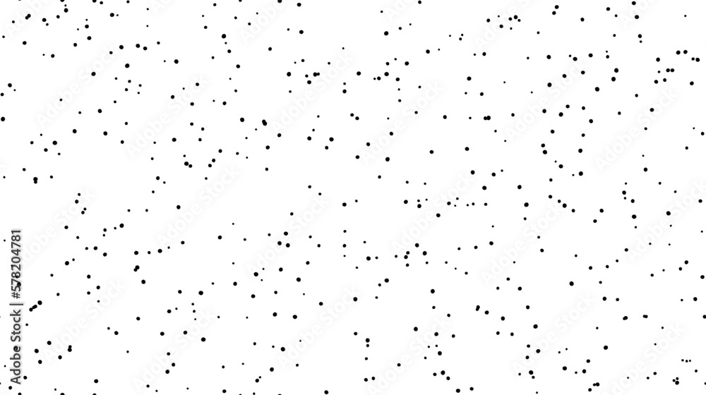 Poster Seamless dotted pattern. Noise grain repeating background texture. Particles, splashes, drops, dots wallpaper. Vector backdrop