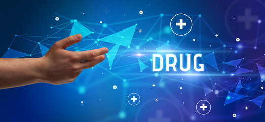 Close-Up of cropped hand pointing