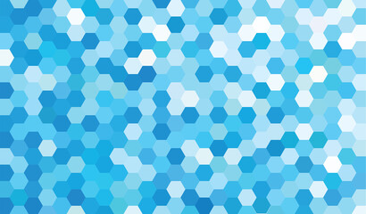 Abstract geometry hexagon blue texture background pattern. vector illustration.