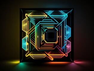 Neon LED geometric shapes