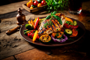 Spicy Grilled Chicken Generative AI