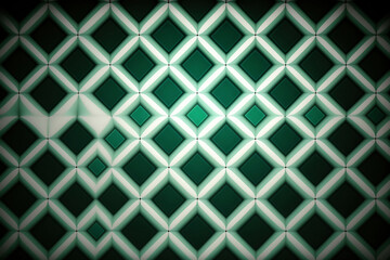 seamless green shape pattern, texture, background, Generative AI