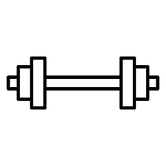 Illustration of Dumbbel design Line Icon