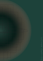 Obraz premium Minimal Minimal Geometric Vector Poster Design with Lines and Gradient Colorful Circles. Collection of Abstract Backgrounds for Covers, Flyers, Templates, Booklets, Cards, Brochures, Branding, etc.