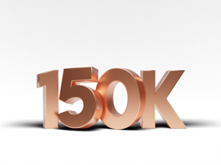 thank you 800k subscribers 3D transparent PNG