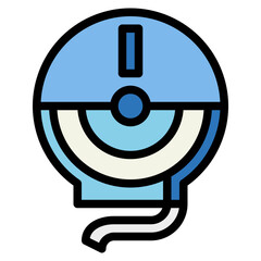 paper towel dispenser filled outline icon style