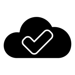  check cloud computing icon