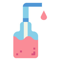 soap gel flat icon style