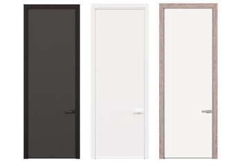 interior doors isolate on a transparent background, interior furniture, 3D illustration, cg render