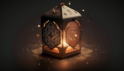 ramadan islamic decoration ornament element, Generative AI