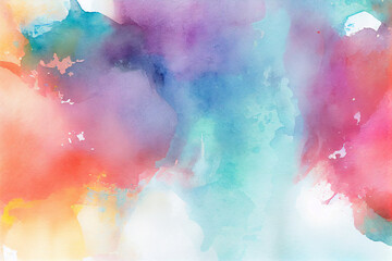 Obraz na płótnie Canvas Abstract watercolor paint background for design and text, watercolor banner. Generative AI