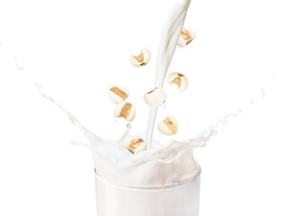 Job's tears milk splash