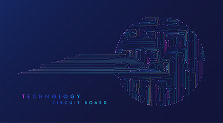 Abstract circuit board background.