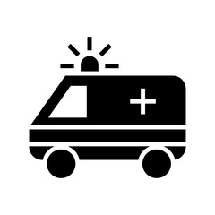 ambulance icon or logo isolated sign symbol vector illustration - high quality black style vector icons
