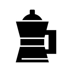 coffee maker icon or logo isolated sign symbol vector illustration - high quality black style vector icons
