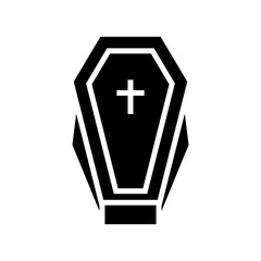 Obraz premium coffin icon or logo isolated sign symbol vector illustration - high quality black style vector icons 