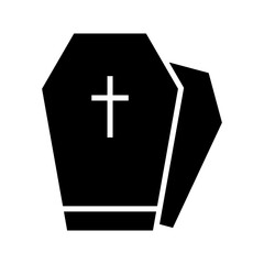 Fototapeta premium coffin icon or logo isolated sign symbol vector illustration - high quality black style vector icons 