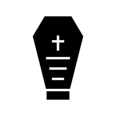 Obraz premium coffin icon or logo isolated sign symbol vector illustration - high quality black style vector icons 