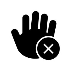 stop icon or logo isolated sign symbol vector illustration - high quality black style vector icons
