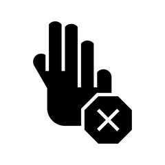 stop icon or logo isolated sign symbol vector illustration - high quality black style vector icons
