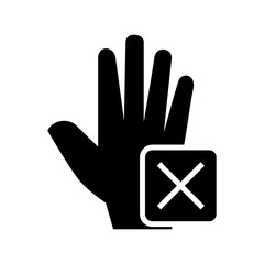 Obraz premium stop icon or logo isolated sign symbol vector illustration - high quality black style vector icons 