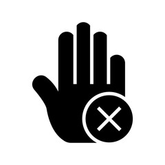 stop icon or logo isolated sign symbol vector illustration - high quality black style vector icons
