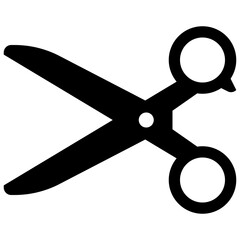 Cut and scissor icon