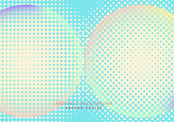 soap bubble with halftone particle dots technology science theme modern art background use for advertisment poster website banner landing page product package design vector eps.