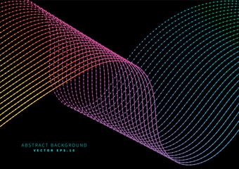 radio wave particle communication technology science theme modern art background use for advertisment poster website banner landing page product package design vector eps.