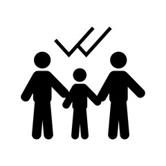 family safety icon or logo isolated sign symbol vector illustration - high quality black style vector icons
