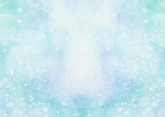 Abstract blue painted watercolor background texture, pastel watercolor design with digital painted for template