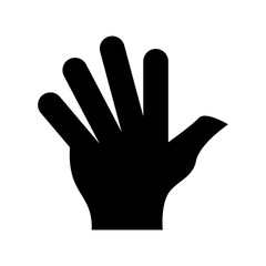 hand icon or logo isolated sign symbol vector illustration - high quality black style vector icons
