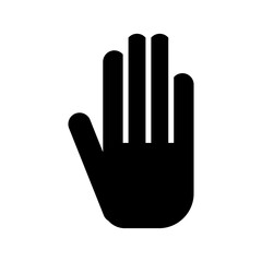 hand icon or logo isolated sign symbol vector illustration - high quality black style vector icons
