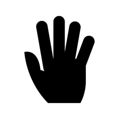 hand icon or logo isolated sign symbol vector illustration - high quality black style vector icons
