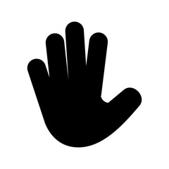 hand icon or logo isolated sign symbol vector illustration - high quality black style vector icons
