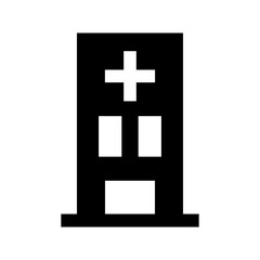 Fototapeta premium hospital icon or logo isolated sign symbol vector illustration - high quality black style vector icons 